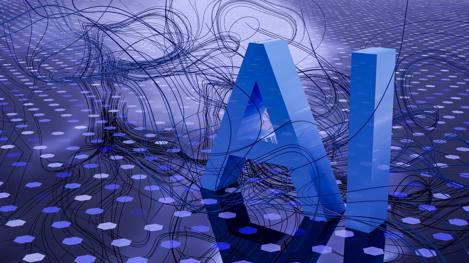 Abstract visualization of artificial intelligence